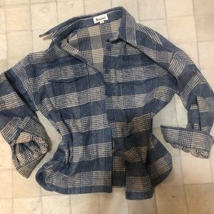 Blue flannel shirt/jacket
